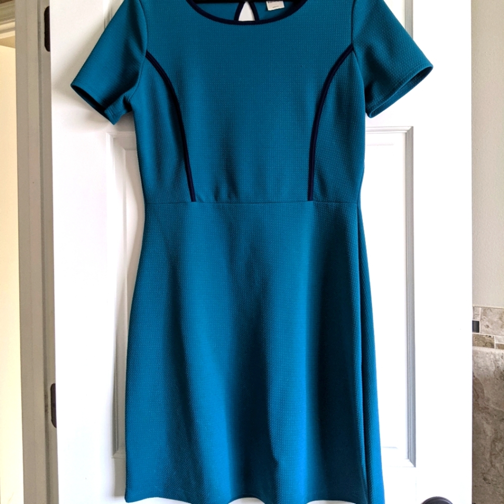 Teal Fit and Flare Dress